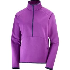 Salomon Essential Warm Half ZIp Fleece Jacket Women's 2023