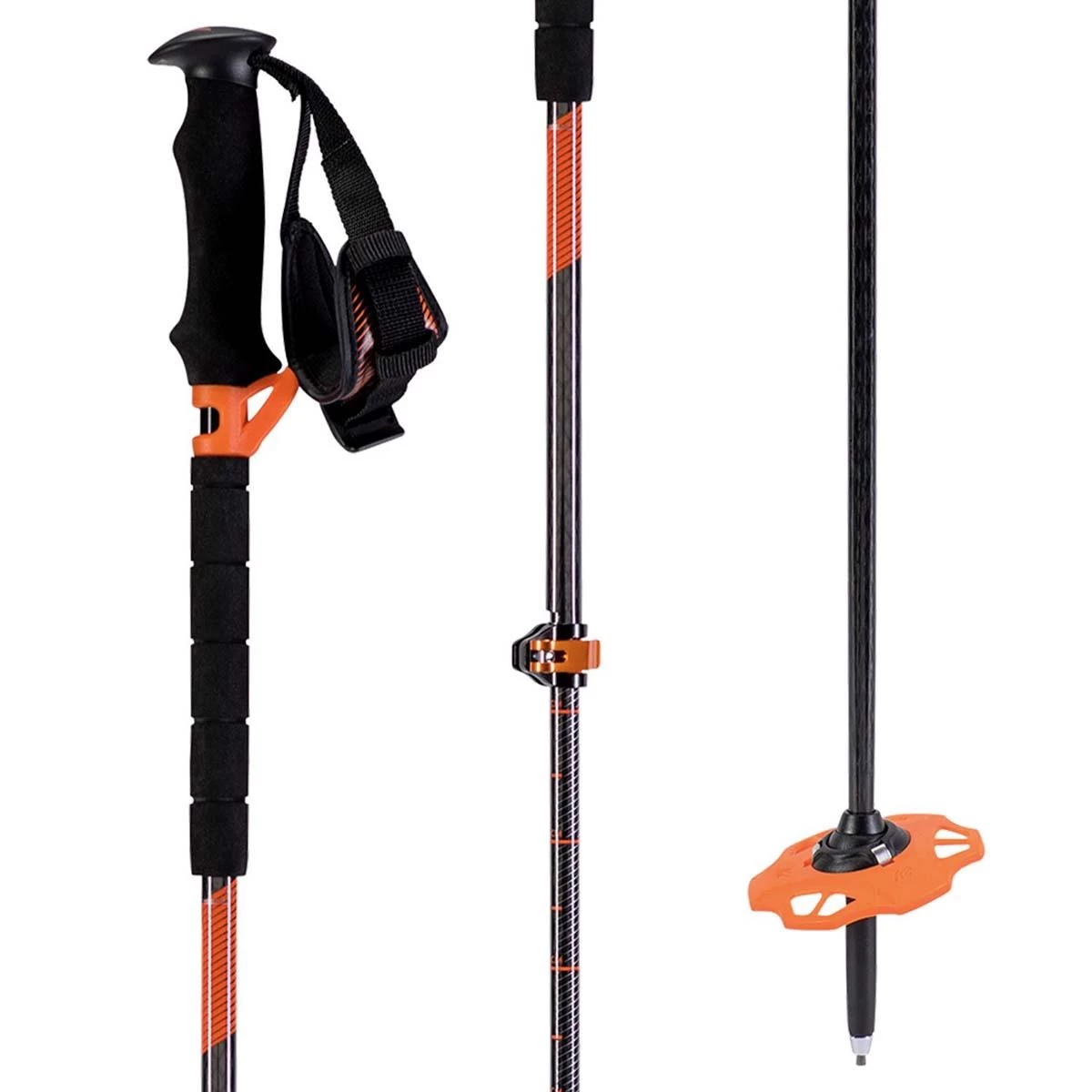 K2 LOCK JAW CARBON PLUS Adjustable Ski Poles 2021 3 K2 LOCK JAW CARBON PLUS Adjustable Ski Poles 2021