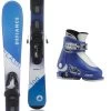 Defiance Flash Blue 80-120cm Complete Ski Package With Roces Adjustable Ski Boots