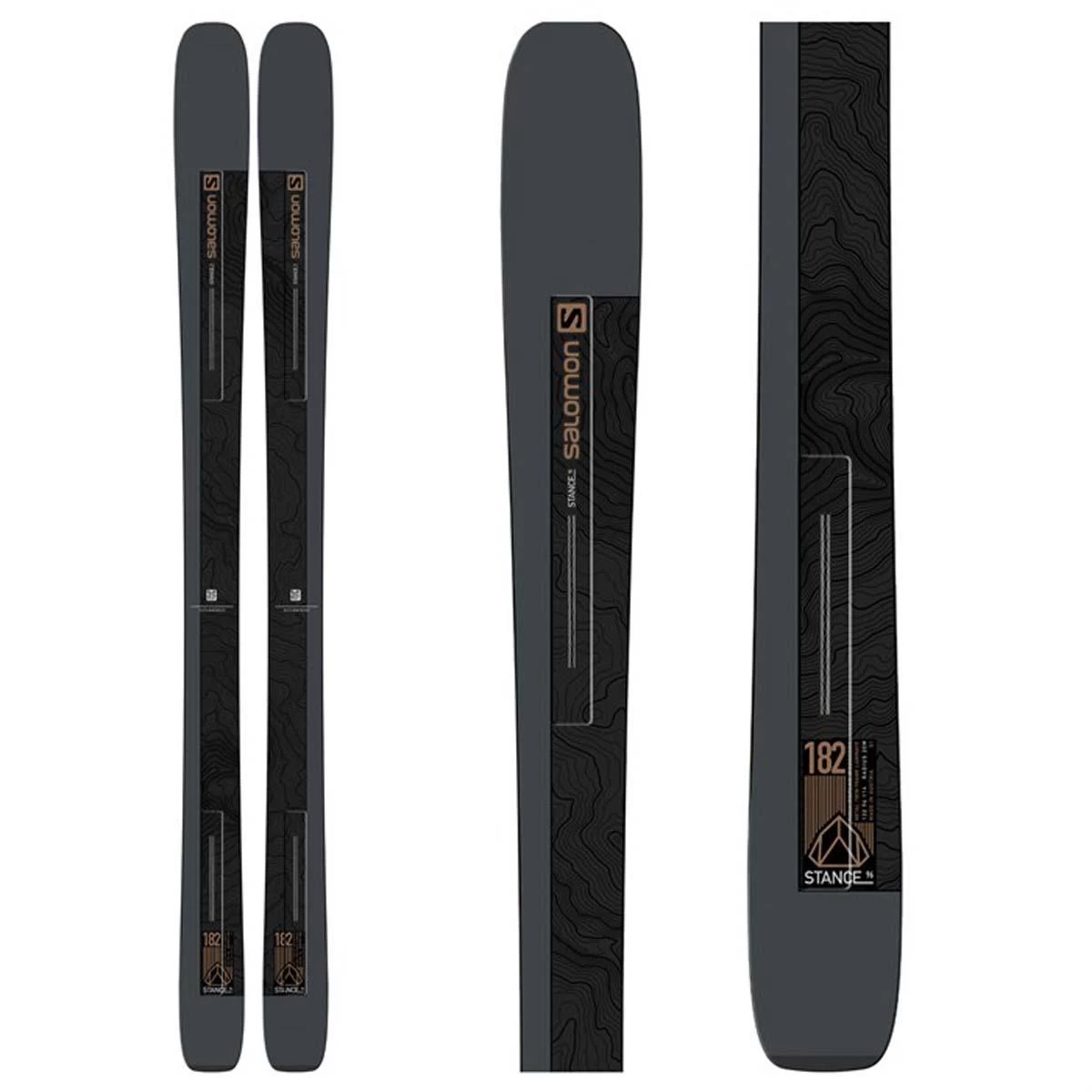 Salomon Stance 96 Dark Grey/Black/Brown Skis 2022 7 Salomon Stance 96 Dark Grey/Black/Brown Skis 2022 - Image 5