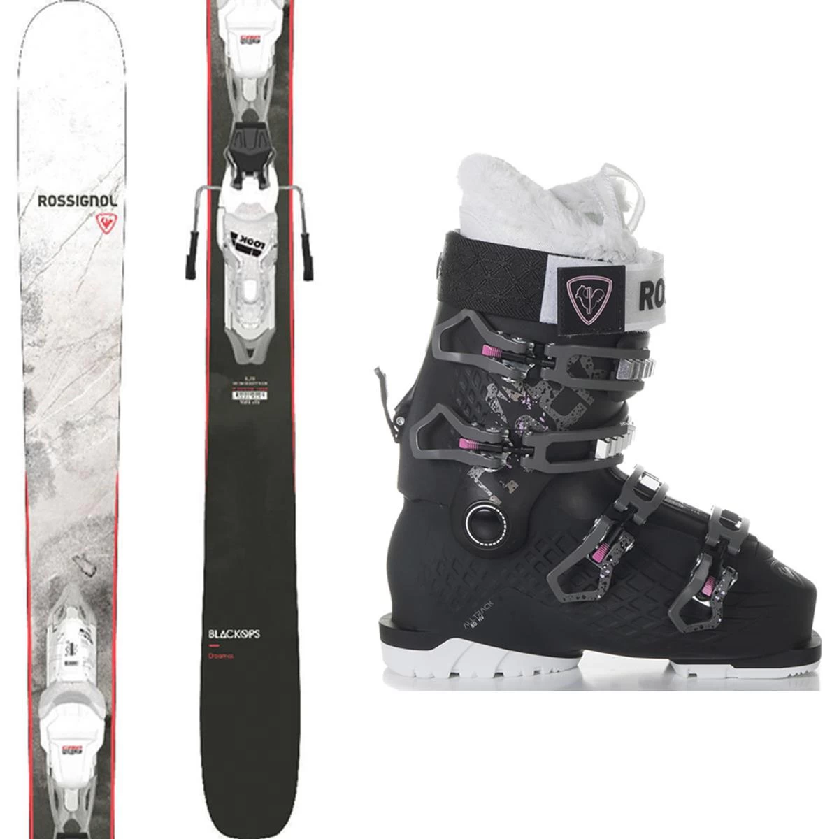 Rossignol Black Ops Dreamer Women's Complete Ski Package With Rossignol Alltrack 80 Ski Boots 3 Rossignol Black Ops Dreamer Women's Complete Ski Package With Rossignol Alltrack 80 Ski Boots