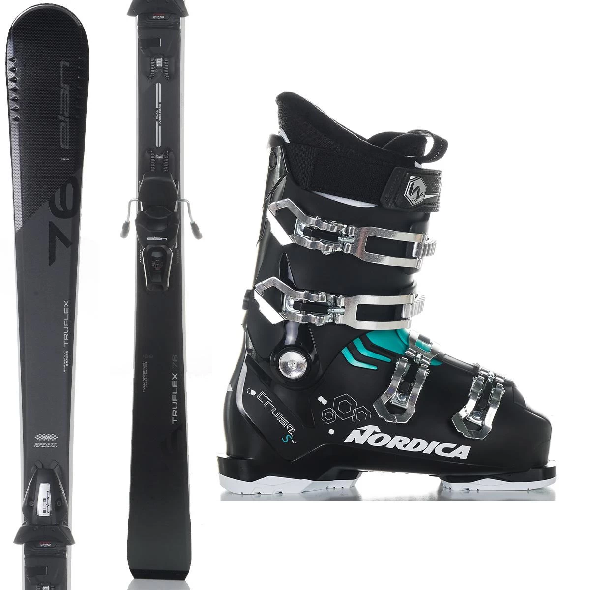 Elan Truflex 76 Women's Complete Ski Package With Nordica Cruise Ski Boots 3 Elan Truflex 76 Women's Complete Ski Package With Nordica Cruise Ski Boots